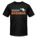 Bozeman, Montana T-Shirt - Retro Mountain Unisex Bozeman T Shirt - black