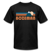 Bozeman, Montana T-Shirt - Retro Mountain Unisex Bozeman T Shirt - black