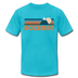 Bozeman, Montana T-Shirt - Retro Mountain Unisex Bozeman T Shirt - turquoise