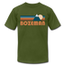 Bozeman, Montana T-Shirt - Retro Mountain Unisex Bozeman T Shirt - olive