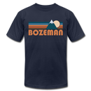 Bozeman, Montana T-Shirt - Retro Mountain Unisex Bozeman T Shirt - navy