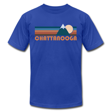 Chattanooga, Tennessee T-Shirt - Retro Mountain Unisex Chattanooga T Shirt - royal blue