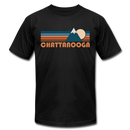 Chattanooga, Tennessee T-Shirt - Retro Mountain Unisex Chattanooga T Shirt - black