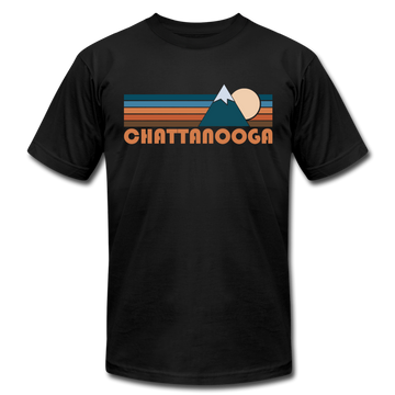 Chattanooga, Tennessee T-Shirt - Retro Mountain Unisex Chattanooga T Shirt - black