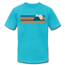 Chattanooga, Tennessee T-Shirt - Retro Mountain Unisex Chattanooga T Shirt - turquoise