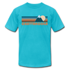 Chattanooga, Tennessee T-Shirt - Retro Mountain Unisex Chattanooga T Shirt - turquoise