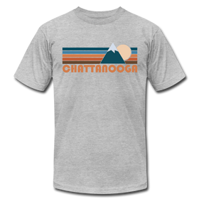 Chattanooga, Tennessee T-Shirt - Retro Mountain Unisex Chattanooga T Shirt - heather gray