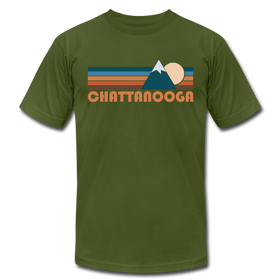 Chattanooga, Tennessee T-Shirt - Retro Mountain Unisex Chattanooga T Shirt - olive