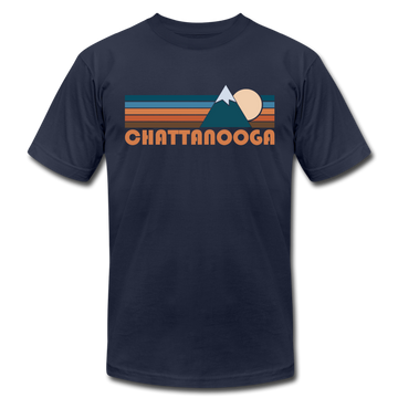 Chattanooga, Tennessee T-Shirt - Retro Mountain Unisex Chattanooga T Shirt - navy