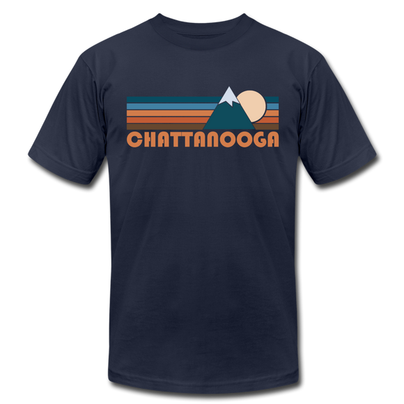 Chattanooga, Tennessee T-Shirt - Retro Mountain Unisex Chattanooga T Shirt - navy