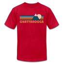 Chattanooga, Tennessee T-Shirt - Retro Mountain Unisex Chattanooga T Shirt - red