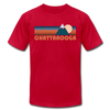 Chattanooga, Tennessee T-Shirt - Retro Mountain Unisex Chattanooga T Shirt - red
