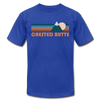 Crested Butte, Colorado T-Shirt - Retro Mountain Unisex Crested Butte T Shirt - royal blue