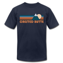 Crested Butte, Colorado T-Shirt - Retro Mountain Unisex Crested Butte T Shirt - navy