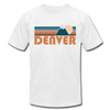 Denver, Colorado T-Shirt - Retro Mountain Unisex Denver T Shirt - white