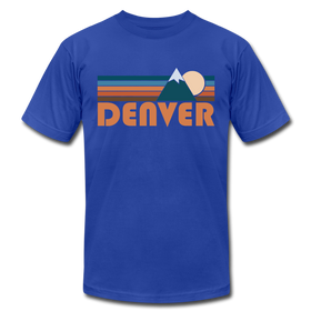 Denver, Colorado T-Shirt - Retro Mountain Unisex Denver T Shirt - royal blue