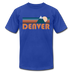 Denver, Colorado T-Shirt - Retro Mountain Unisex Denver T Shirt - royal blue