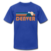 Denver, Colorado T-Shirt - Retro Mountain Unisex Denver T Shirt - royal blue