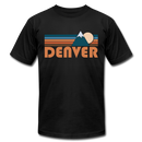 Denver, Colorado T-Shirt - Retro Mountain Unisex Denver T Shirt - black