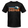 Denver, Colorado T-Shirt - Retro Mountain Unisex Denver T Shirt - black