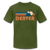 Denver, Colorado T-Shirt - Retro Mountain Unisex Denver T Shirt - olive