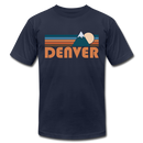 Denver, Colorado T-Shirt - Retro Mountain Unisex Denver T Shirt - navy