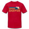 Denver, Colorado T-Shirt - Retro Mountain Unisex Denver T Shirt - red