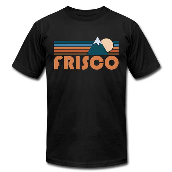Frisco, Colorado T-Shirt - Retro Mountain Unisex Frisco T Shirt - black