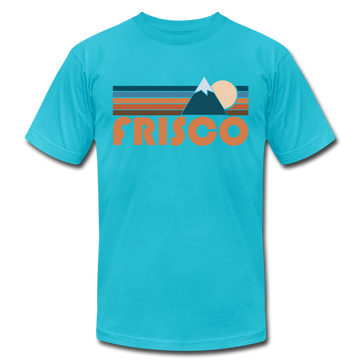 Frisco, Colorado T-Shirt - Retro Mountain Unisex Frisco T Shirt - turquoise