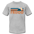 Frisco, Colorado T-Shirt - Retro Mountain Unisex Frisco T Shirt - heather gray