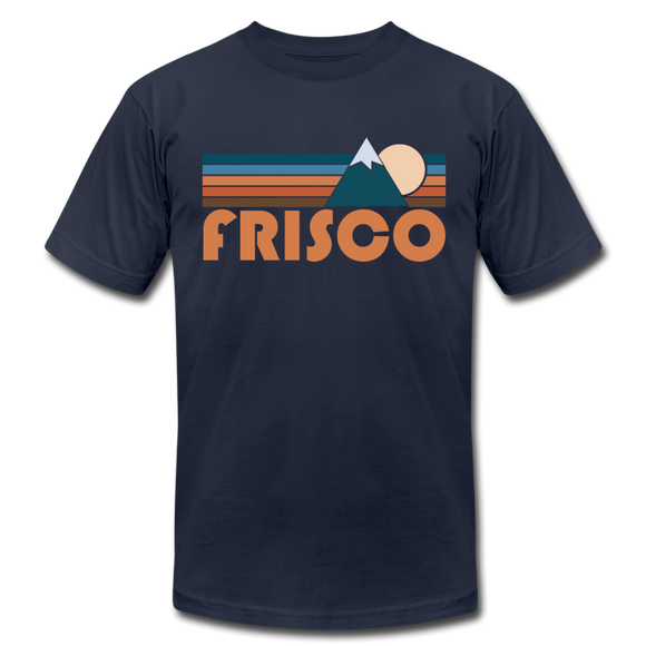 Frisco, Colorado T-Shirt - Retro Mountain Unisex Frisco T Shirt - navy