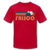 Frisco, Colorado T-Shirt - Retro Mountain Unisex Frisco T Shirt - red