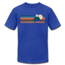 Colorado Springs, Colorado T-Shirt - Retro Mountain Unisex Colorado Springs T Shirt - royal blue