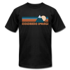 Colorado Springs, Colorado T-Shirt - Retro Mountain Unisex Colorado Springs T Shirt - black