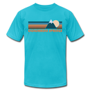Colorado Springs, Colorado T-Shirt - Retro Mountain Unisex Colorado Springs T Shirt - turquoise