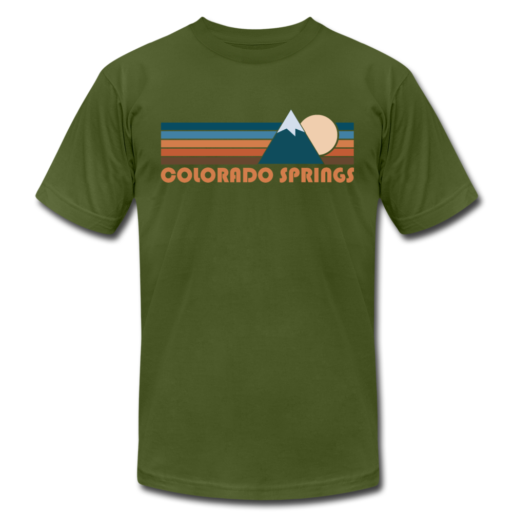 Colorado Springs, Colorado T-Shirt - Retro Mountain Unisex