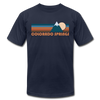 Colorado Springs, Colorado T-Shirt - Retro Mountain Unisex Colorado Springs T Shirt - navy
