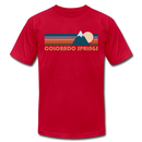 Colorado Springs, Colorado T-Shirt - Retro Mountain Unisex Colorado Springs T Shirt - red