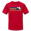 Colorado Springs, Colorado T-Shirt - Retro Mountain Unisex Colorado Springs T Shirt - red