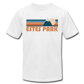 Estes Park, Colorado T-Shirt - Retro Mountain Unisex Estes Park T Shirt - white