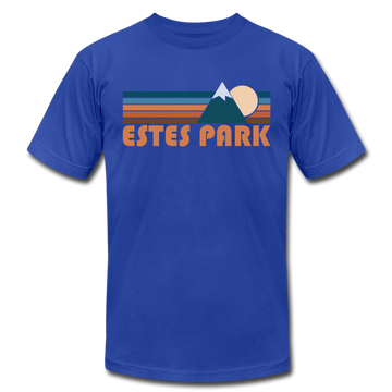 Estes Park, Colorado T-Shirt - Retro Mountain Unisex Estes Park T Shirt - royal blue