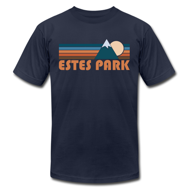 Estes Park, Colorado T-Shirt - Retro Mountain Unisex Estes Park T Shirt - navy
