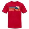 Estes Park, Colorado T-Shirt - Retro Mountain Unisex Estes Park T Shirt - red