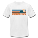 Colorado T-Shirt - Retro Mountain Unisex Colorado T Shirt - white
