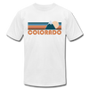 Colorado T-Shirt - Retro Mountain Unisex Colorado T Shirt - white