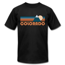 Colorado T-Shirt - Retro Mountain Unisex Colorado T Shirt - black