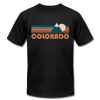 Colorado T-Shirt - Retro Mountain Unisex Colorado T Shirt - black