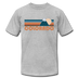 Colorado T-Shirt - Retro Mountain Unisex Colorado T Shirt - heather gray