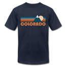 Colorado T-Shirt - Retro Mountain Unisex Colorado T Shirt - navy