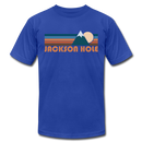Jackson Hole, Wyoming T-Shirt - Retro Mountain Unisex Jackson Hole T Shirt - royal blue